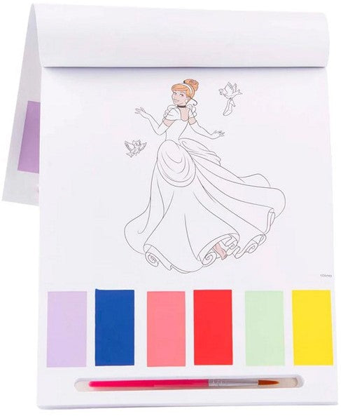 Carnet de Peinture Aquarelle Disney Princesses 16,5x20cm
