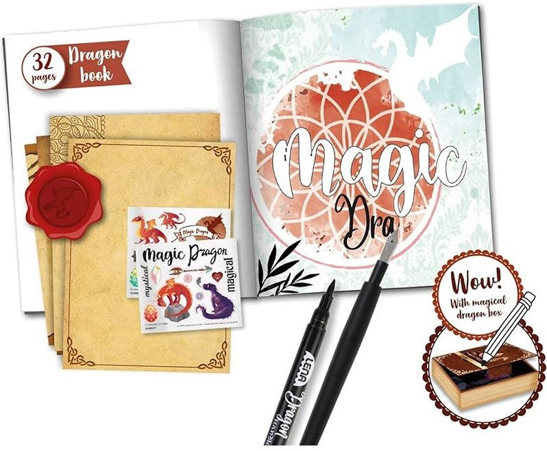 Coffret Handlettering Dragon Lena Calligraphie et Loisir 19x24cm