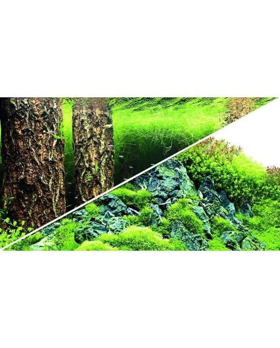 Poster Aquarium Hobby 2 Faces Scaper's Hill Forest 60x30 cm Décor Aquascaping