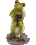 Décoration Aquavie Fun Grenouille WC 10x8x12 cm Résine Aquarium Terrarium