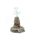 Décoration Aquarium Phare Bulle Aquavie Résine Zen Animable 13,5 x 11 x 10,5 cm