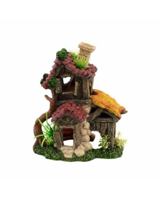 Décoration Aquarium Maison Troll Habitat Féerique Résine Aquavie 17,5cm