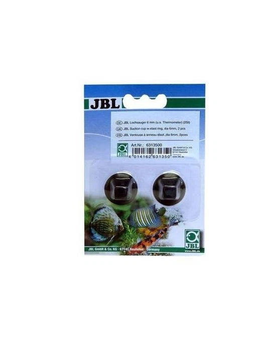 JBL Lot de 2 Ventouses à Anneau Élastique 6mm Fixation Thermomètre Aquarium 6313