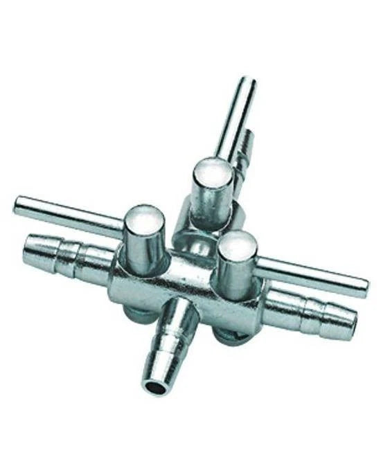Hobby Robinet à Air Métal 3 Sorties Ø 4/6 mm - Distributeur Réglable Aquarium
