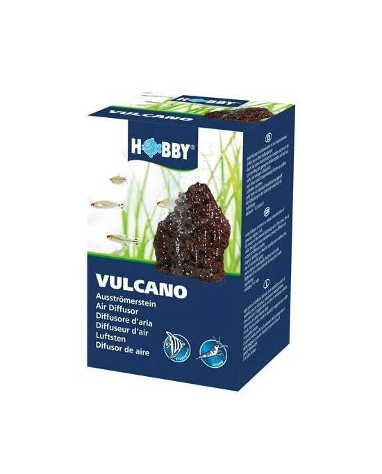 2x Diffuseur d'Air Hobby Vulcano - Pierre de Lave Naturelle Oxygénation Aquarium