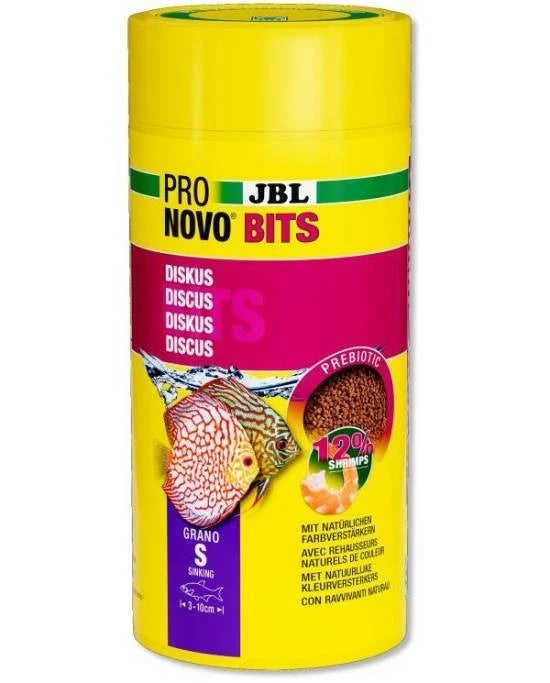 JBL ProNovo Bits Grano S 1L - Petits Granulés Coulants pour Poissons 3-10 cm