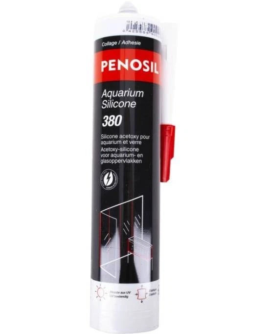 Colle Silicone Penosil 380 Noir 300ml - Spécial Aquarium et Verre