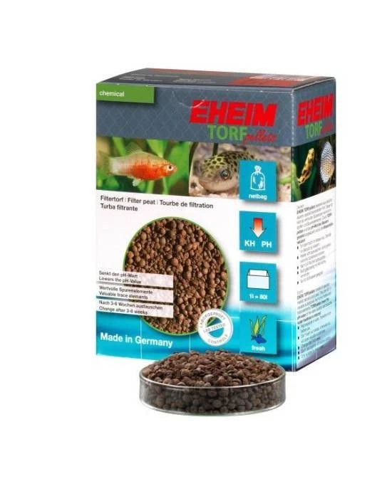 Eheim Torfpellets 1L - Tourbe Naturelle pour Aquarium + Filet de Filtration