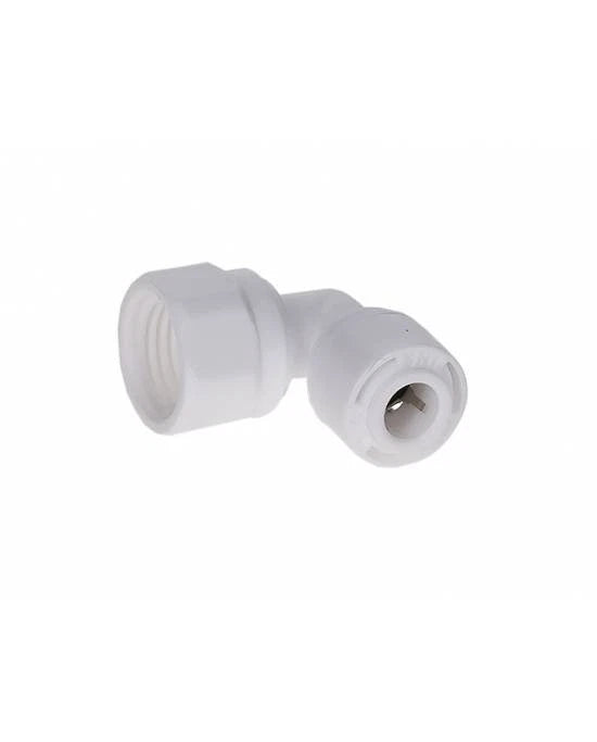 AVT Raccord Coude en L Femelle DN8 vers Tuyau 1/4" (6,35mm) - Connecteur Osmoseur