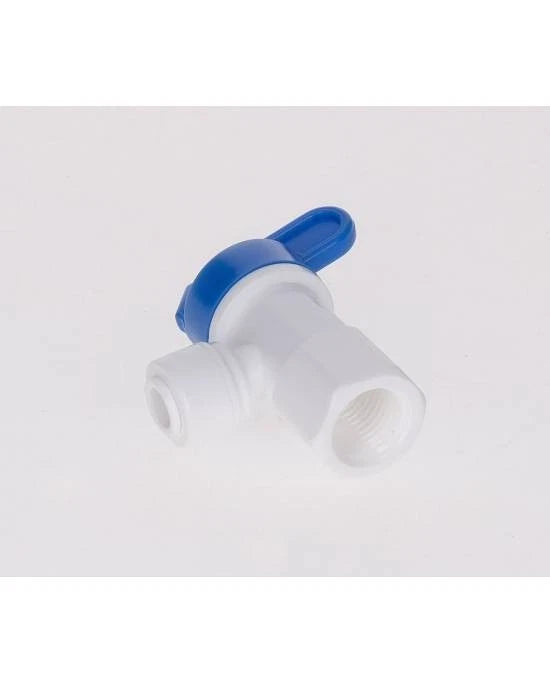 AVT Robinet d'Arrêt pour Raccord DN8 vers Tuyau 1/4" (6,35mm) - Vanne Osmoseur