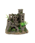 Décoration Aquarium Château 23 Aquavie - Résine Médiévale - 23 x 15,5 x 22 cm