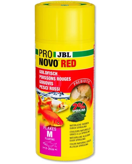 JBL ProNovo Red Flakes M 250ml - Nourriture Flocons Poissons Rouges et Comètes