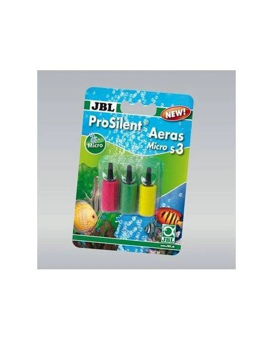 3x JBL ProSilent Aeras Micro S3 - Petit Diffuseur Air Aquarium Ø 14mm