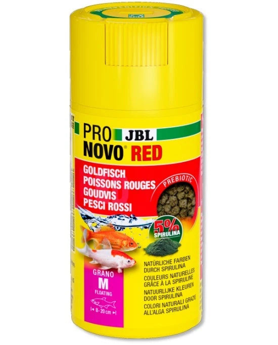 JBL ProNovo Red Grano M 100ml - Nourriture Granulés Poissons Rouges Click