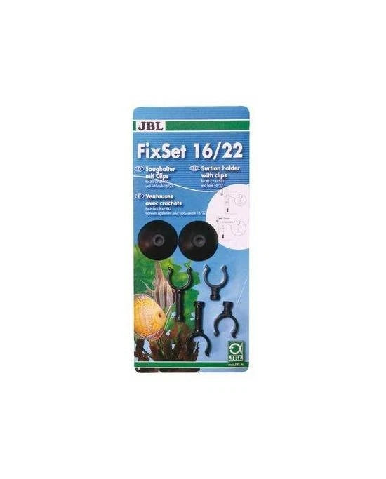 JBL FixSet 16/22 Ventouse à Clip 2 pcs Support Tuyau Aquarium Réf. 6015500