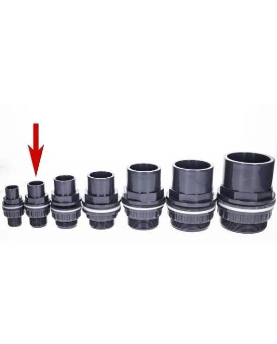 Traversée de Paroi PVC Aquavie Ø 32 mm pour Aquarium et Bassin - Raccord Étanche