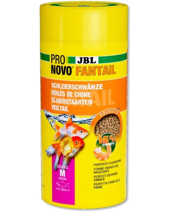 JBL ProNovo Fantail Grano M 1L - Nourriture Granulés Poissons Rouges Japonais