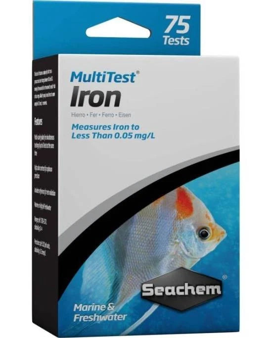 Seachem MultiTest Iron Fe - Kit Test Fer Haute Précision Aquarium Douce & Mer