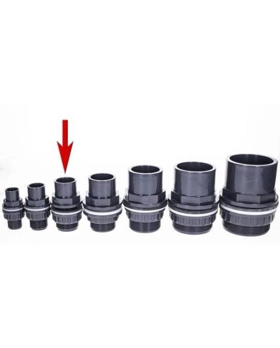 Traversée de Paroi PVC Aquavie Ø 40 mm pour Aquarium et Bassin - Raccord Étanche