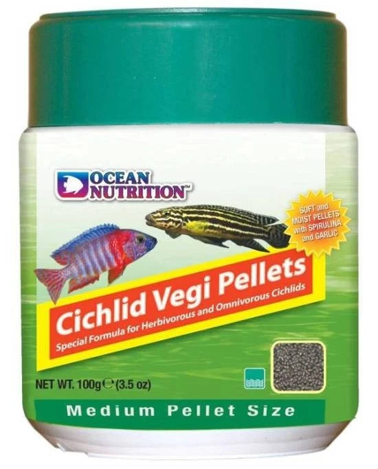 Alimentation Premium : Ocean Nutrition Cichlid Vegi Pellets - 100g