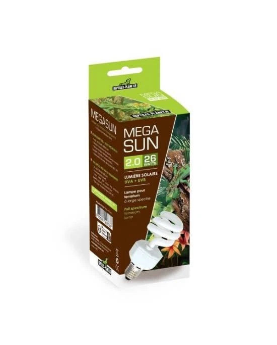 Ampoule Compacte Spectre Jour - Reptiles Planet - Megasun 2.0 - 26W