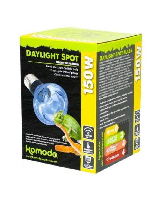 Ampoule Komodo Neodymium Daylight Spot Lamp ES - 150W - Éclairage Plein Spectre