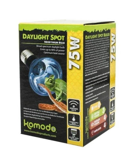 Ampoule Komodo Neodymium Daylight Spot Lamp ES - 75W - Éclairage Plein