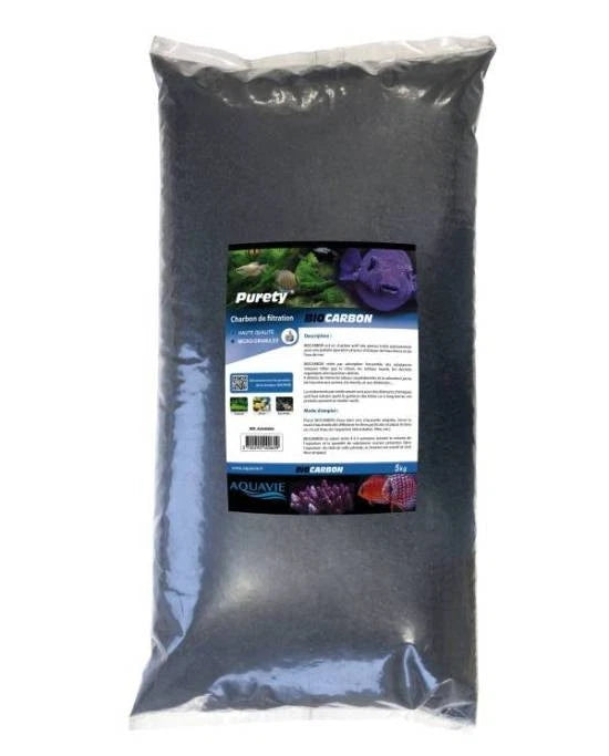 Aquavie Bio Carbon 5Kg - Charbon Actif Ultra Performant - Format Économique