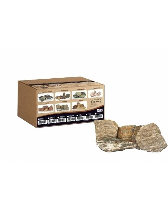 Assortiment Pierres Gris Noire Aquavie - Kit Aquascaping 7kg - Roche Aquarium