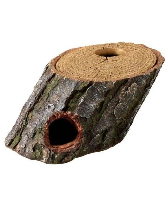 Cachette Wood Cave 1 Hobby Abri en Bois Naturel pour Terrarium 21x13,5x8 cm