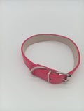 Collier ajustable rouge clair – boucle & anneau métal – 50 cm
