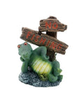 Déco Aquarium Alligator Fun Panneau "No Fishing" Résine Aquavie 11cm