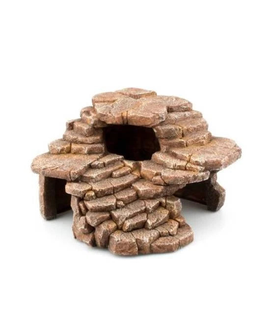 Décor Aquarium Caverne House 23 Grotte Cachette Maison Aquavie 23x22x15.5cm Neuf