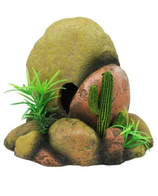 Décor Terrarium Roche Cachette Lézard Serpent Monts Pirin Rock 21.5x12.5x19cm