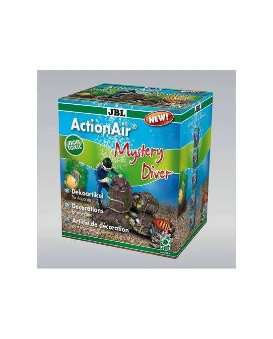 Décoration Aquarium Animée JBL ActionAir Mystery Diver Plongeur Mystère