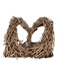 Décoration Aquavie Bonz'Heart L env. 28x28x24 cm Bois Naturel Aquarium Terrarium
