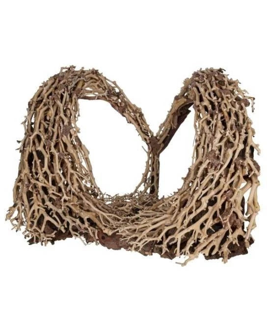 Décoration Aquavie Bonz'Heart XL++ 48x38x38 cm Bois Naturel Aquarium Terrarium