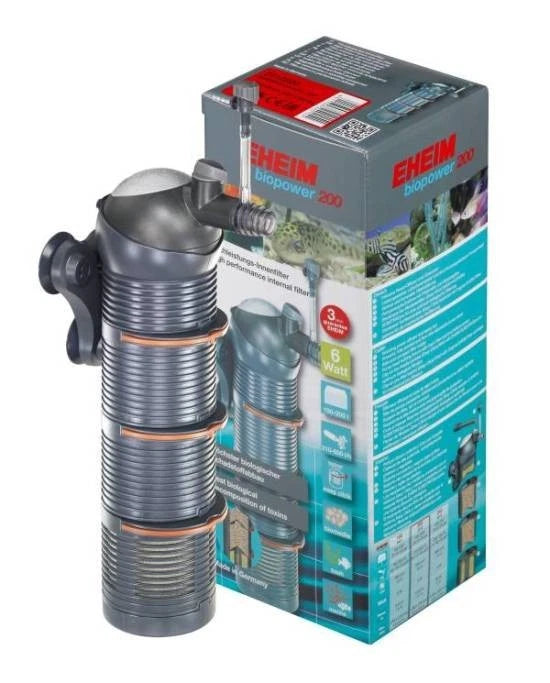 EHEIM Biopower 200 Filtre Intérieur Aquarium 100-200L Masses Filtrantes 2412