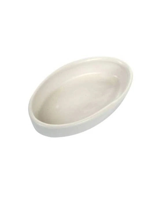 Gamelle Ceramique Blanche Reptiles Planet 8x4x1.5 cm Mangeoire Terrarium Neuf