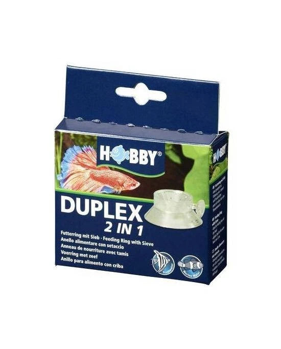 Hobby Duplex 2 en 1 - Anneau de Nourrissage avec Tamis pour Aquarium