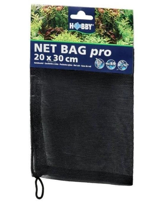 Hobby Net Bag Pro 20x30 cm - Filet de Filtration avec Fermeture Inox Aquarium