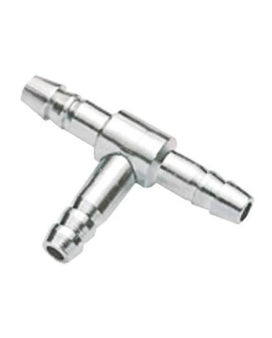 Hobby Raccord en T Métal Ø 4/6 mm pour Tuyau Air Aquarium - Connecteur Robuste
