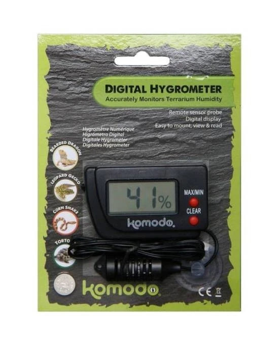 Hygromètre électronique Komodo - Précision numérique pour terrarium