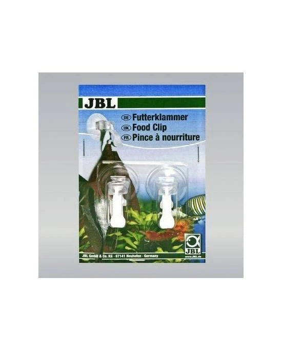 JBL 2 Pinces à Nourriture pour Aquarium - Fixation Ventouse - Support Algues
