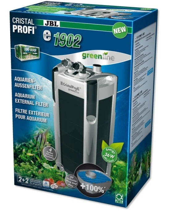 JBL CristalProfi e1902 Greenline Filtre Externe Aquarium 36W 1900L/h XXL