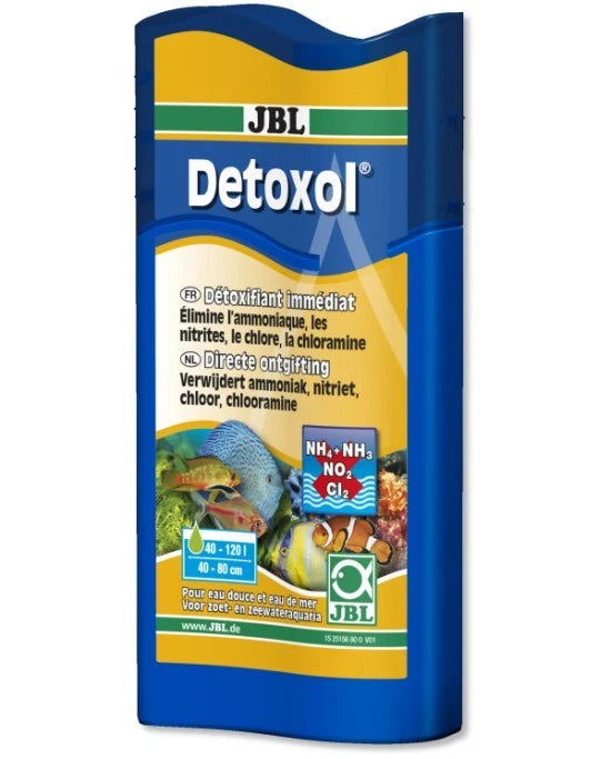JBL Detoxol 100mL - Conditionneur d'eau puissant - Élimine Ammoniaque et Nitrite