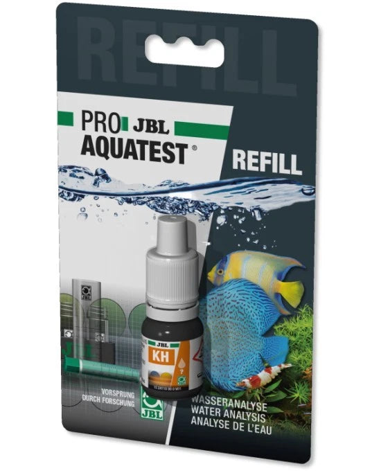 JBL ProAquaTest KH Recharge - Test Dureté Carbonatée Eau Douce, Mer et Bassin
