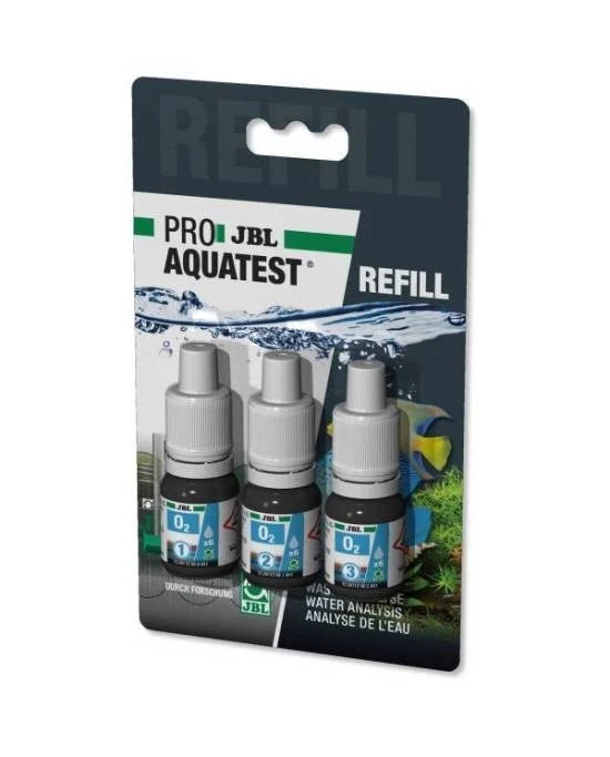 JBL ProAquaTest O2 Recharge - Test Oxygène Eau Douce, Mer et Bassin - Neuf