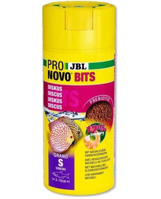 JBL ProNovo Bits Grano S 250mL CLICK - Granulés Fins avec Bouchon Doseur