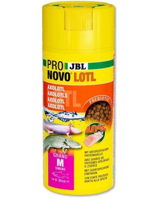 JBL ProNovo Lotl Grano M 250mL - Granulés Coulants pour Axolotls